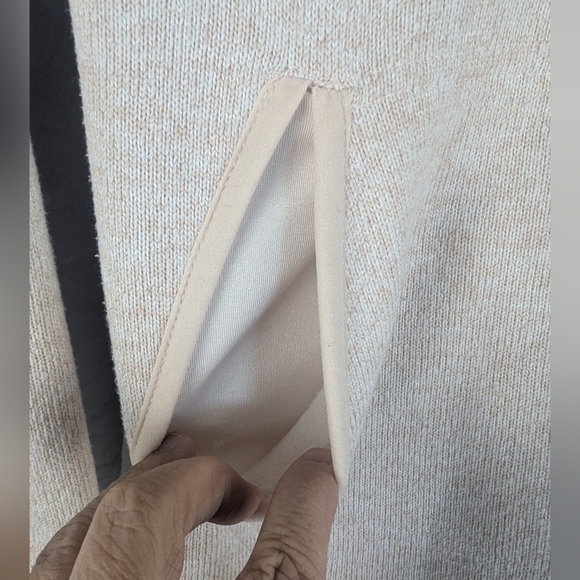 Thread & Supply Size Small Hoodie In Tan With A Touch Of Light Pink - Picture 7 of 15